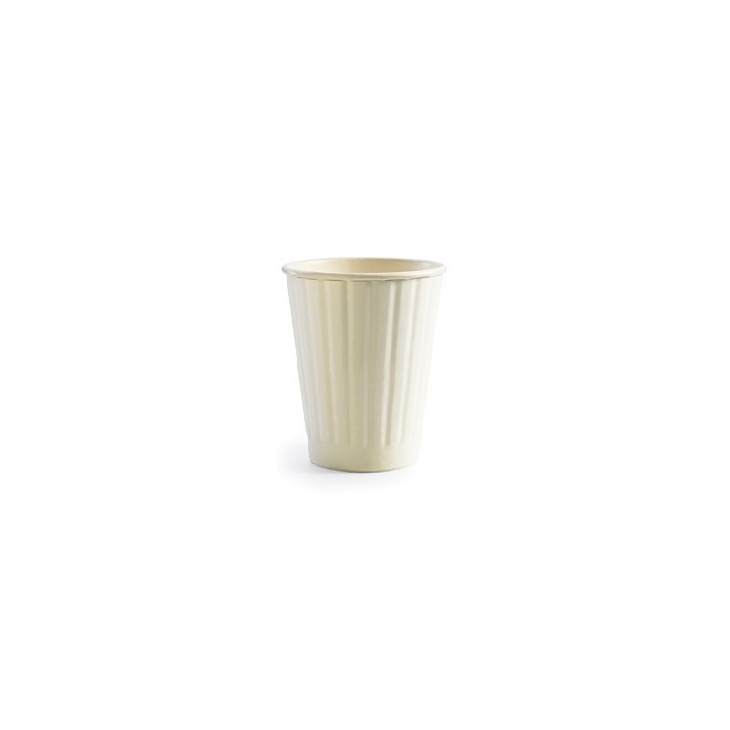 8oz Double Wall Bio Coffee Cup White  1000 pcs