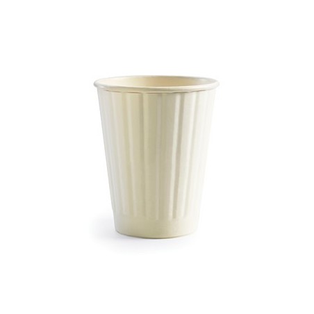 8oz Double Wall Bio Coffee Cup White  1000 pcs
