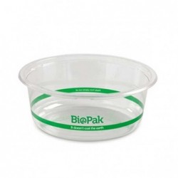 600ml Clear Bioplastic Wide Salad Bowl - 143mm  600 pcs