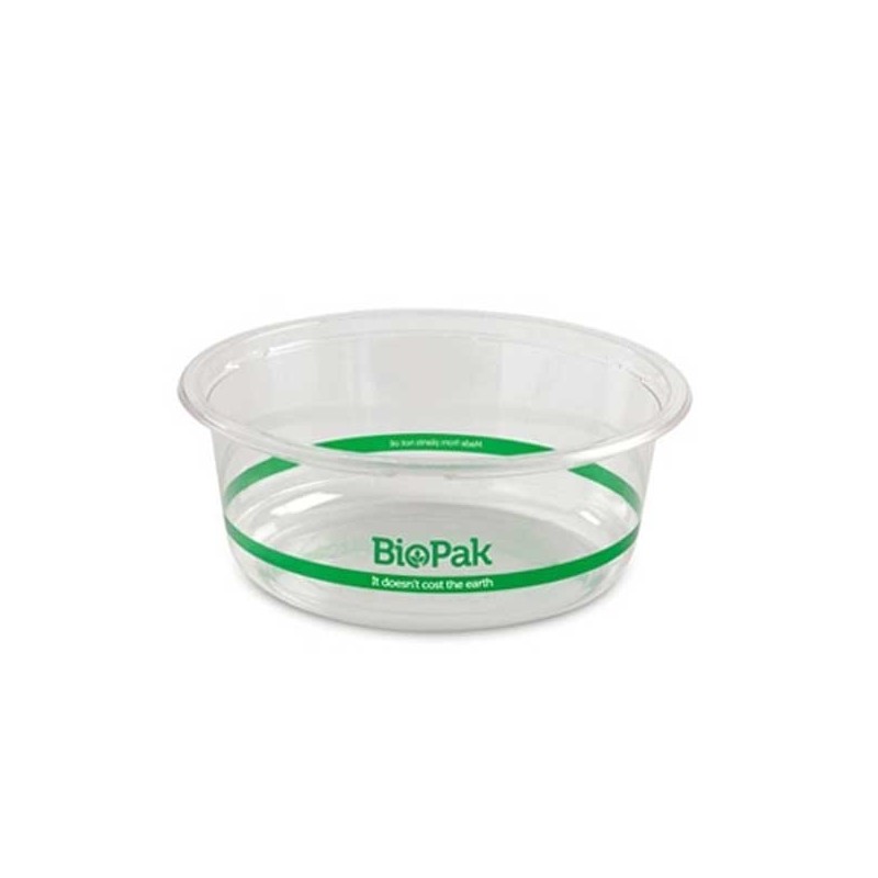 600ml Clear Bioplastic Wide Salad Bowl - 143mm  600 pcs