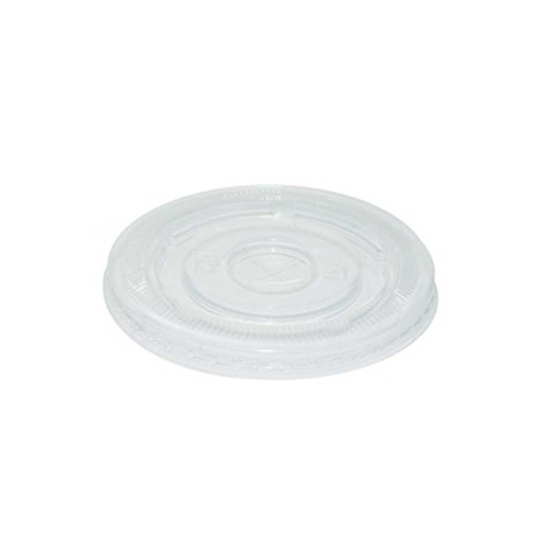 X - Hole PLA Lid for 12 16 & 20-22oz BioCups - Clear  1000 pcs