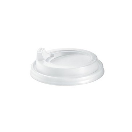 6 8 10 & 12oz (80mm) White Plastic Sipper Coffe Lids  1000 pcs