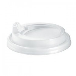 PS Sipper Lids for 8oz(90mm) 12 16 & 20oz - WHITE  1000 pcs