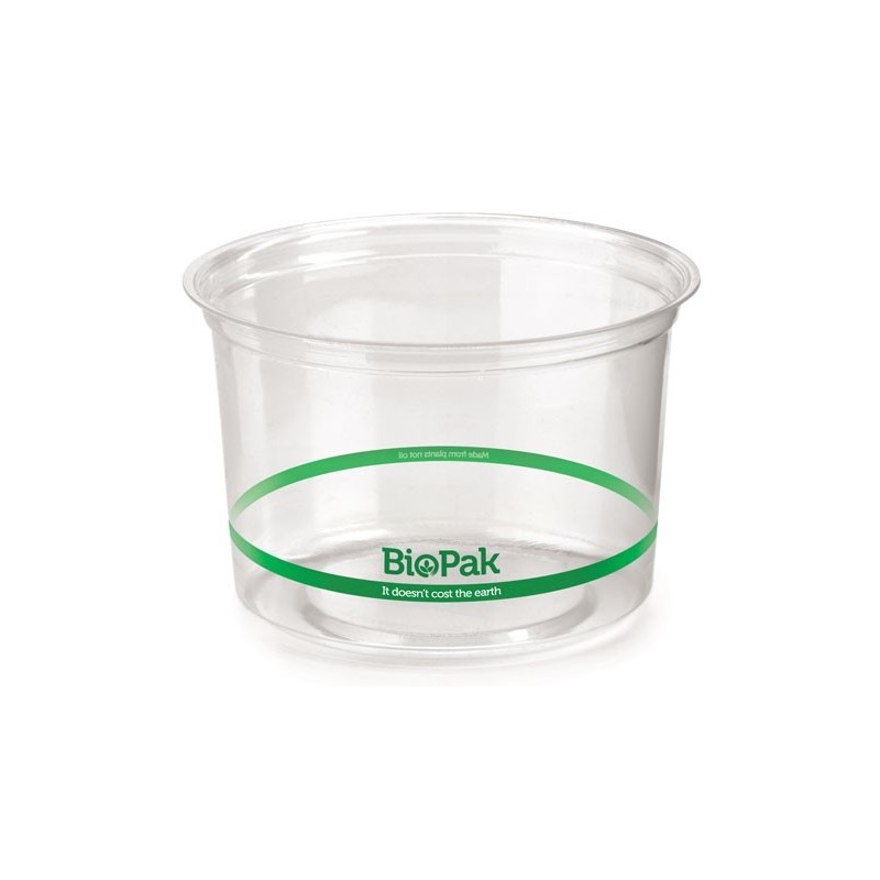 500ml Ingeo Bioplastic Salad/Fruit Bowl Clear Deli Container  500 pcs