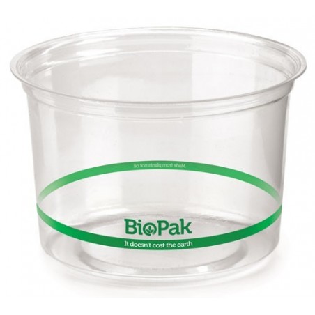 500ml Ingeo Bioplastic Salad/Fruit Bowl Clear Deli Container  500 pcs