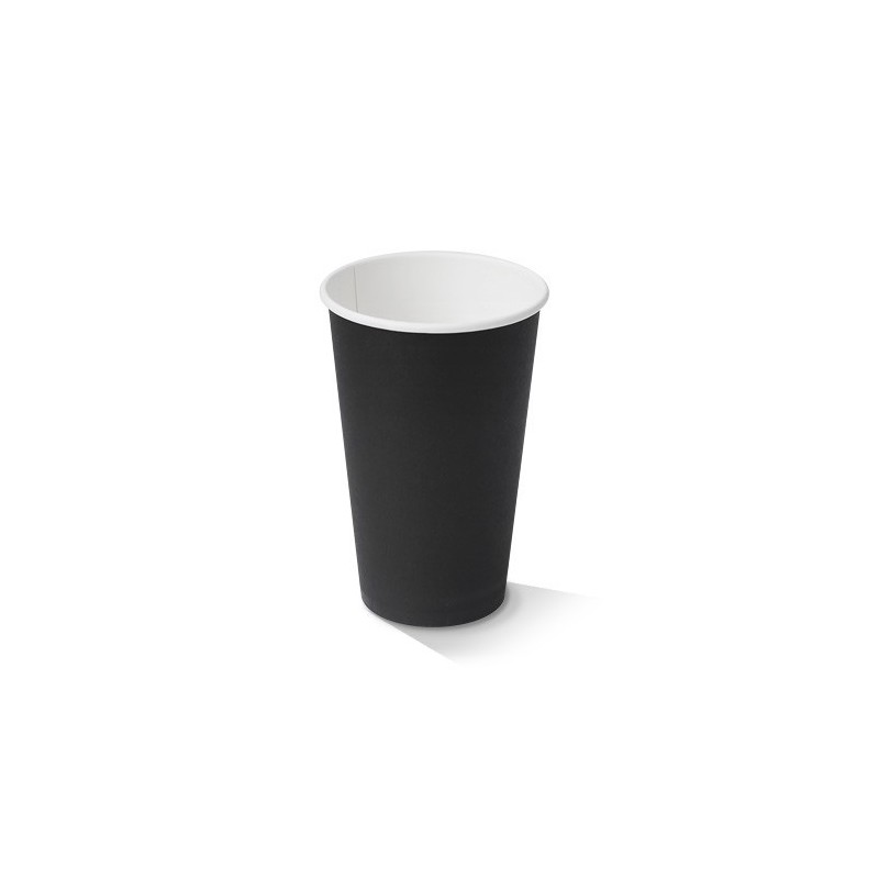 16oz Black Single Wall Coffee Cup  1000 pcs