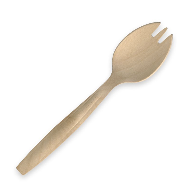 16cm Wooden Spork
