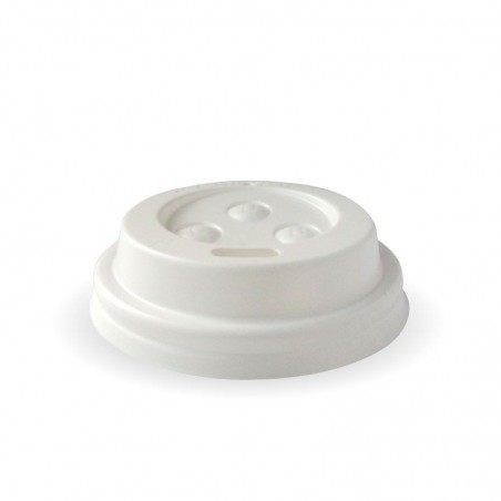 4oz White Plastic Sipper Lids - 1000 pcs