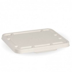 Bio Lids for 2 & 3 Compartment Takeaway Box - WHITE - 500 pcs