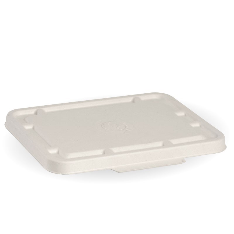 Bio Lids for 2 & 3 Compartment Takeaway Box - WHITE - 500 pcs