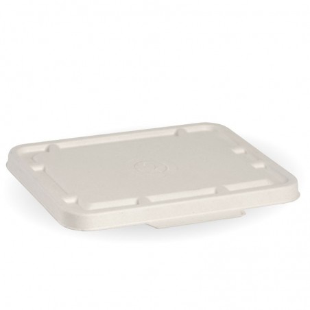 Bio Lids for 2 & 3 Compartment Takeaway Box - WHITE - 500 pcs
