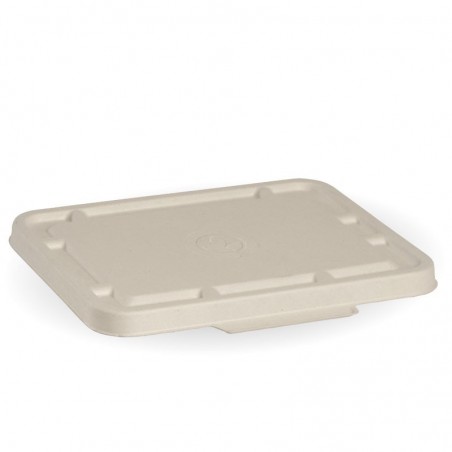 Bio Lids for 2 & 3 Compartment Takeaway Box - NATURAL - 500 pcs