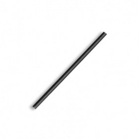 Compostable Paper Straw Cocktail 4.5x120mm - Black  2500 pcs