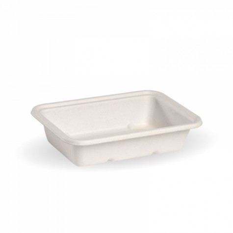 500ml Bio Takeaway Box - WHITE - Lids Optional - 500 pcs