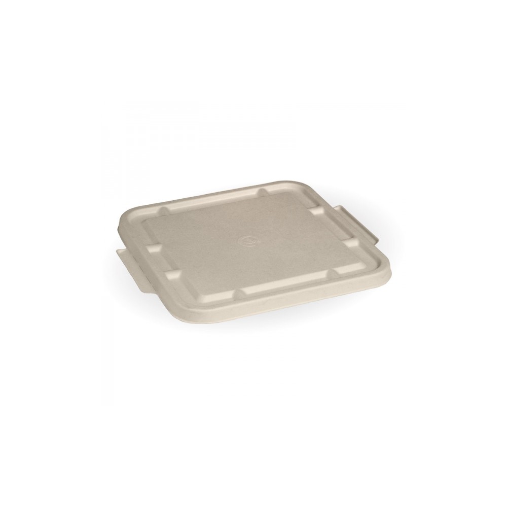 Lids for 3 Compartment Bio Asian Takeaway Box - NATURAL - 300 pcs