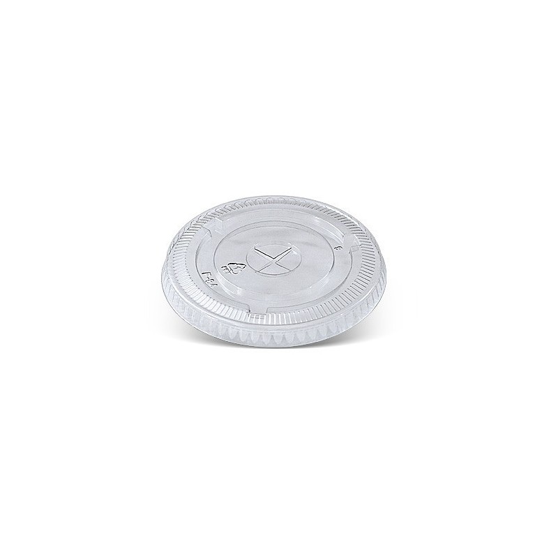 10/12oz Cup PET flat lid /X slot  1000 pcs